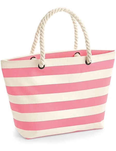 Strandtasche Westford Mill W680 natur/rosa