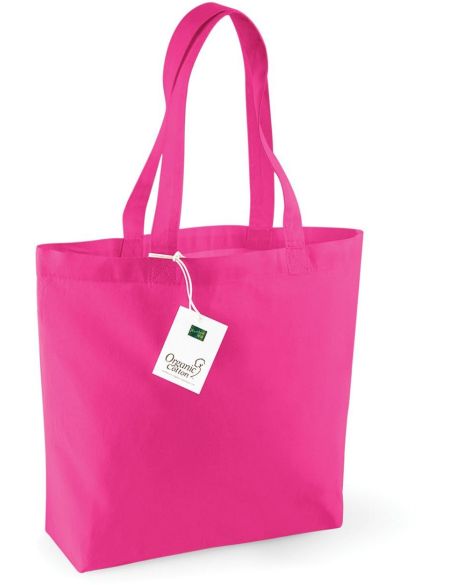 Westford Mill Bio-Baumwolltasche W180 Fuchsia