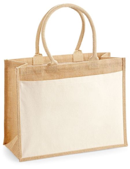 Jute-Einkaufstasche Westford Mill W427 natur