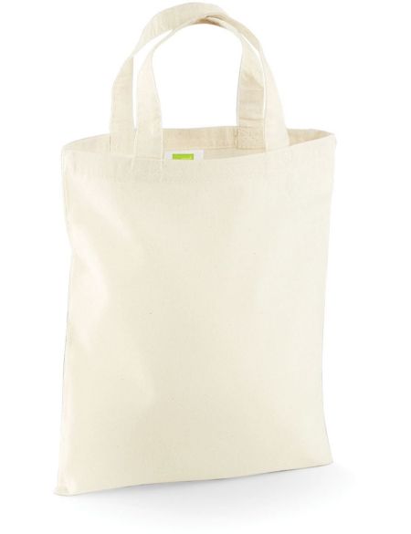 Baumwolltasche Mini Westford Mill W104 weiß