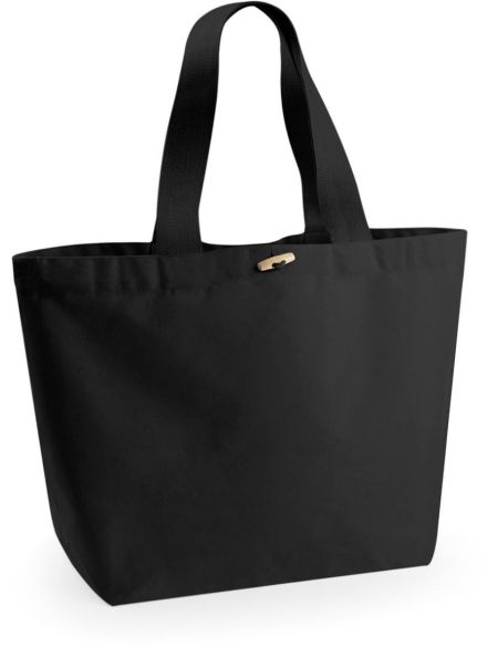 Bio-Baumwolltasche XL Westford Mill W855 schwarz