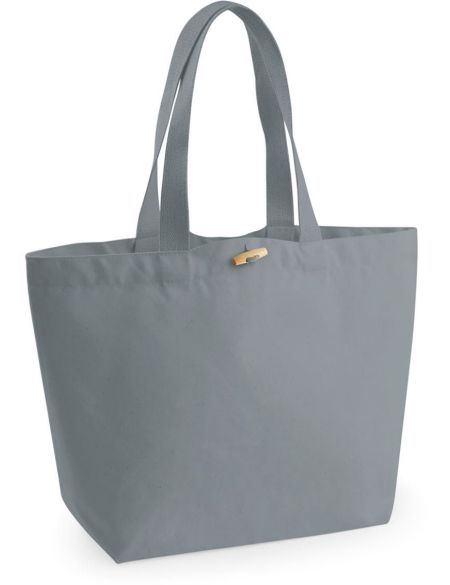 Tasche aus Bio-Baumwolle Westford Mill W850 reines Grau