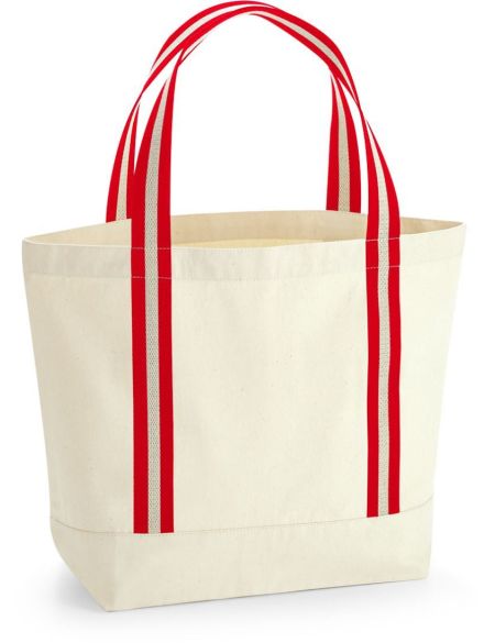 Bio-Bootstasche Westford Mill W690 natur/klassisch rot