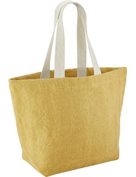 Einkaufstasche Jute Westford Mill W466 Safran