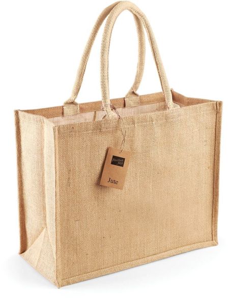 Jute-Einkaufstasche klassisch Westford Mill W407 natur