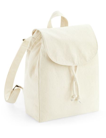 Rucksack mini mit riemen bio Westford Mill W881 natur