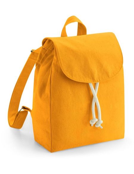 Rucksack mini mit riemen bio Westford Mill W881 bernstein