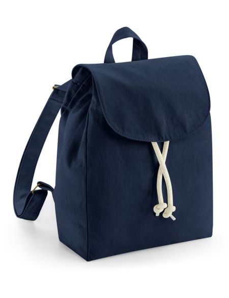 Rucksack mini mit riemen bio Westford Mill W881 natur