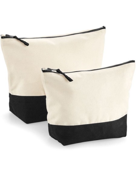 Canvas-Tasche für Accessoires Westford Mill W544 natur/schwarz Größe M