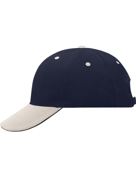 Sandwich-Kappe Myrtle Beach MB24 Marine/Beige/Marine