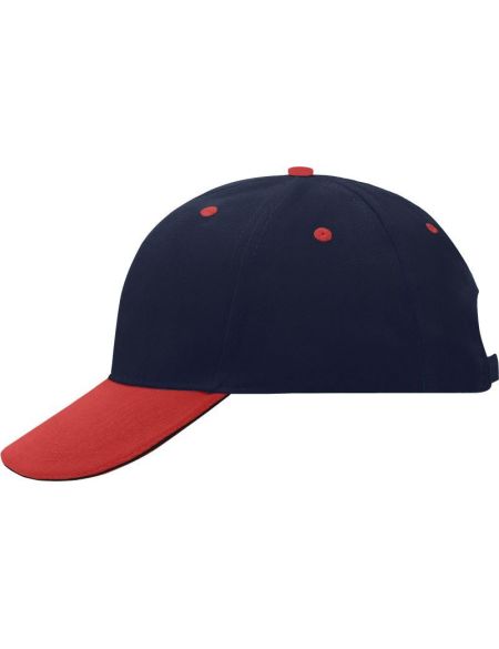 Sandwich-Kappe Myrtle Beach MB24 Marine/Rot/Marine