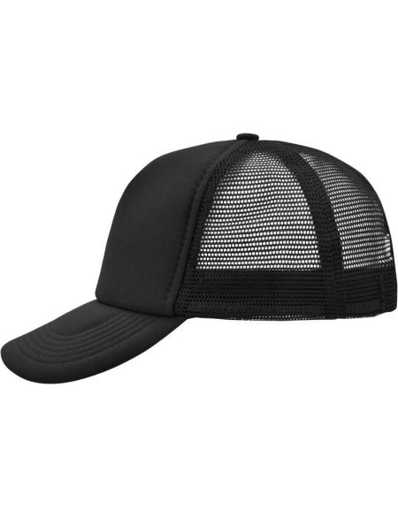 Mesh-Polyesterkappe Myrtle Beach MB70 schwarz