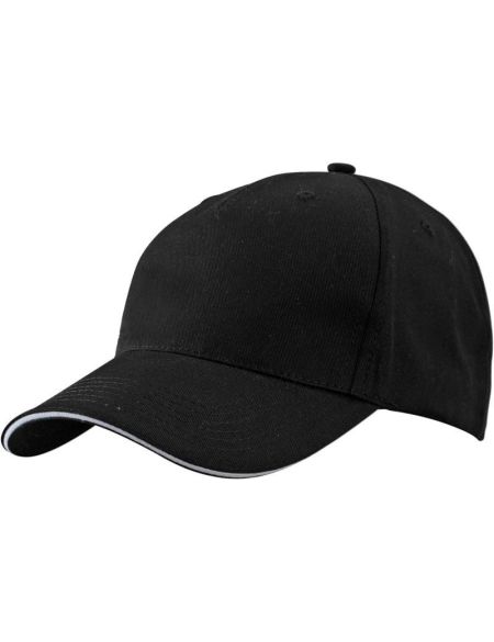 Sandwich-Kappe Myrtle Beach MB6526 schwarz/hellgrau