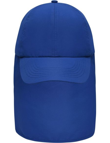 Kappe mit Nackenschutz Myrtle Beach MB6243 schwarz