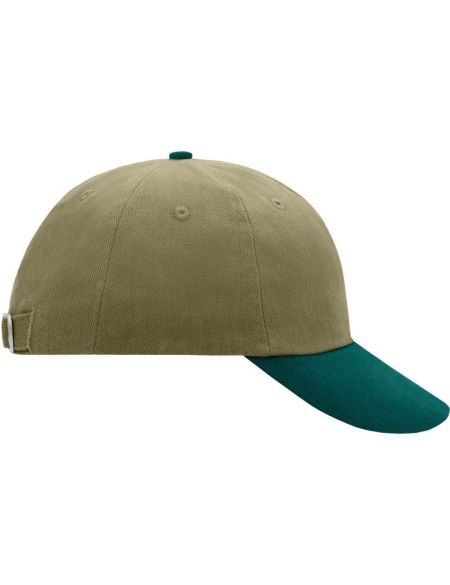 Myrtle Beach Raver Cap MB6111 beige/dunkelgrün