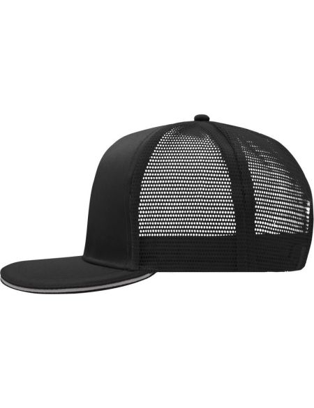 Myrtle Beach Mesh-Sandwich-Kappe MB6635 schwarz/hellgrau