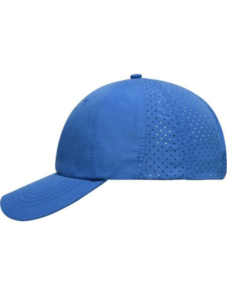 8-Panel-Baseballkappe mit lasergeschnittener Rückseite Myrtle Beach MB6538 weiß