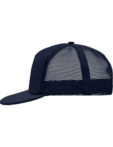 Myrtle Beach Flat Brim Mesh Cap MB6207 Marineblau/Marineblau
