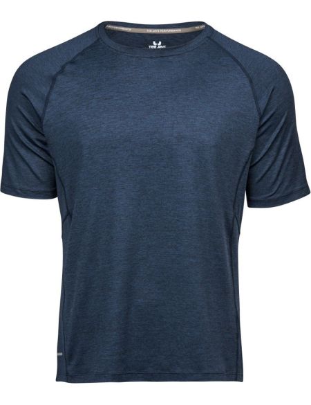 Herren-Sport-T-Shirt Tee Jays 7020 marineblau meliert