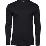 Herren T-Shirt Interlock mit langen Ärmeln Tee Jays 530 schwarz