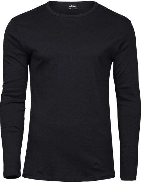 Herren T-Shirt Interlock mit langen Ärmeln Tee Jays 530 schwarz