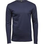 Tee Jays 530 Navy Langarm-Interlock-Herren-T-Shirt