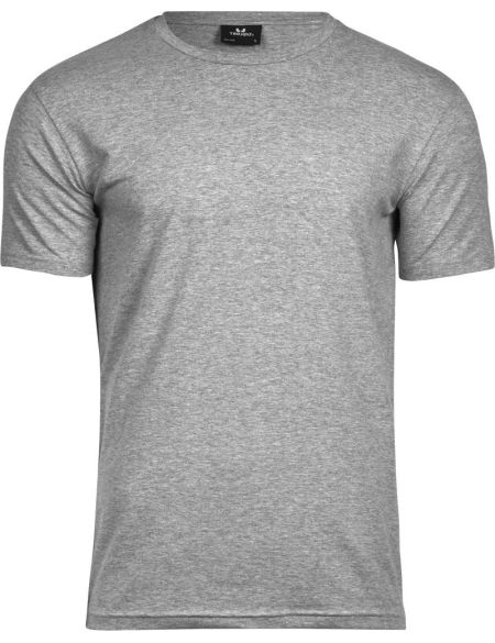 Tee Jays 400 grau meliertes elastisches Herren-T-Shirt