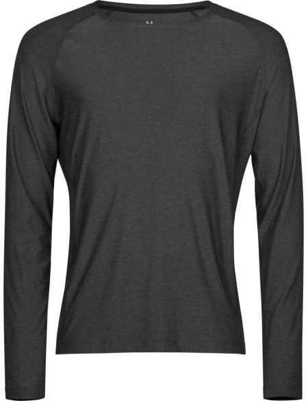CoolDry Sport-T-Shirt mit langen Ärmeln Tee Jays 7022 schwarz meliert