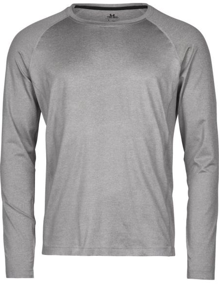 CoolDry Sport-T-Shirt mit langen Ärmeln Tee Jays 7022 grau meliert