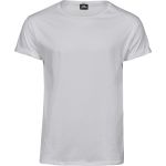 Herren-T-Shirt mit hochgekrempelten Ärmeln Tee Jays 5062 weiß