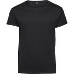 Herren-T-Shirt mit hochgekrempelten Ärmeln Tee Jays 5062 schwarz