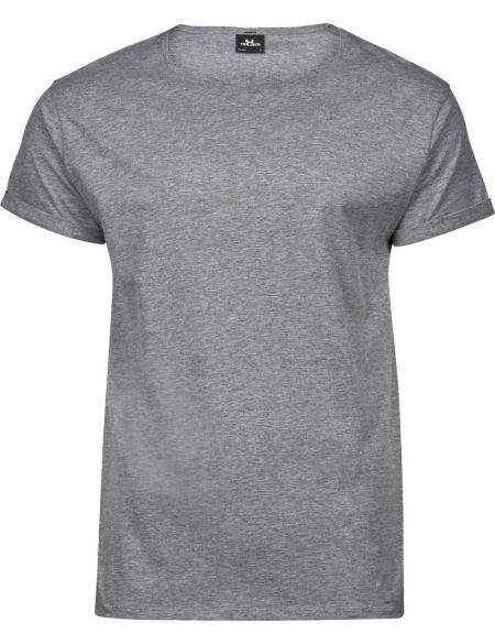 Herren-T-Shirt mit hochgekrempelten Ärmeln Tee Jays 5062 weiß