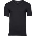 Elastisches Herren-T-Shirt mit V-Ausschnitt Tee Jays 401 schwarz