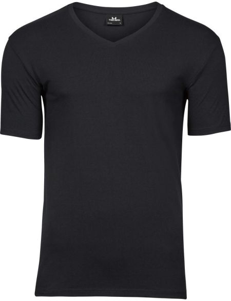 Elastisches Herren-T-Shirt mit V-Ausschnitt Tee Jays 401 weiß