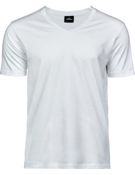 Luxuriöses Herren-T-Shirt mit V-Ausschnitt Tee Jays 5004 weiß