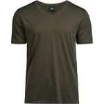 Luxuriöses Herren-T-Shirt mit V-Ausschnitt Tee Jays 5004 dunkeloliv