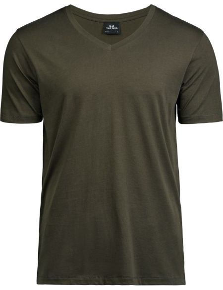 Luxuriöses Herren-T-Shirt mit V-Ausschnitt Tee Jays 5004 weiß