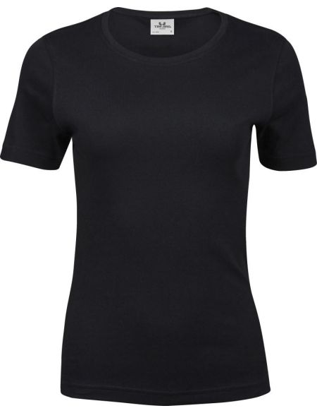Damen-T-Shirt Interlock Tee Jays 580 schwarz