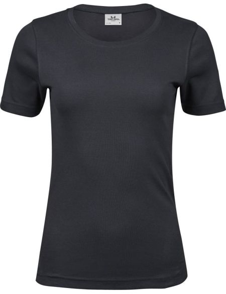 Damen-T-Shirt Interlock Tee Jays 580 dunkelgrau