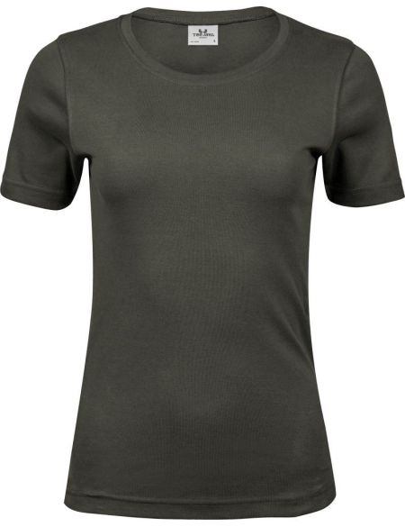 Damen-T-Shirt Interlock Tee Jays 580 tiefgrün