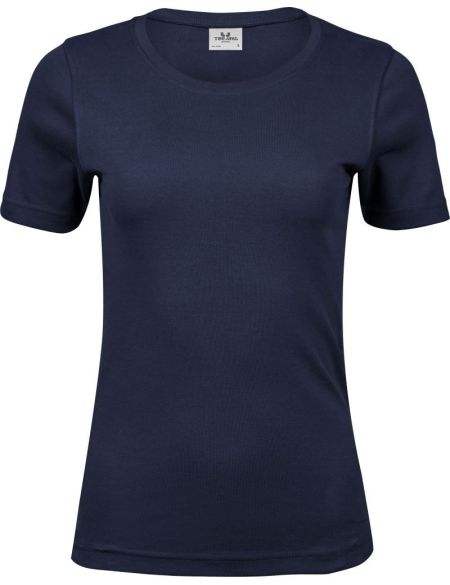 Damen-T-Shirt Interlock Tee Jays 580 Marineblau