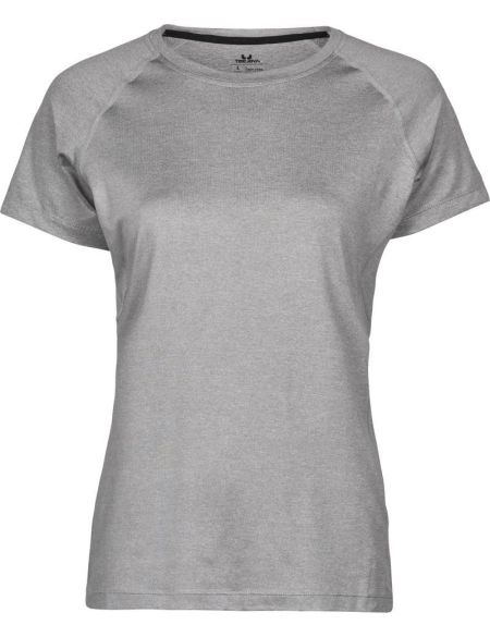 Damen-Sport-T-Shirt CoolDry Tee Jays 7021 grau meliert