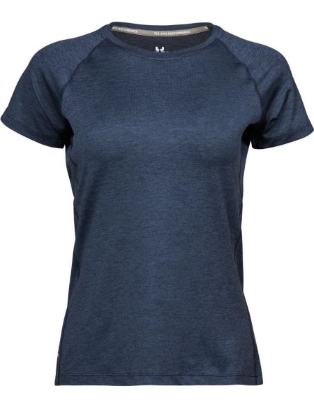Damen-Sport-T-Shirt CoolDry Tee Jays 7021 marineblau meliert