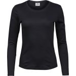 Damen T-Shirt Interlock mit langen Ärmeln Tee Jays 590 schwarz