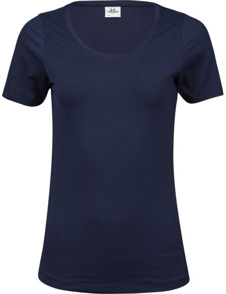 Damen-T-Shirt elastisch Tee Jays 450 Marineblau
