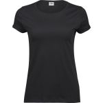 Damen-T-Shirt mit hochgekrempelten Ärmeln Tee Jays 5063 schwarz