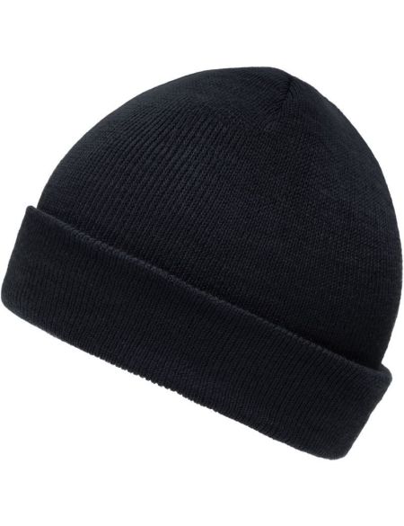 Kinderstrickmütze Myrtle Beach MB7501 schwarz