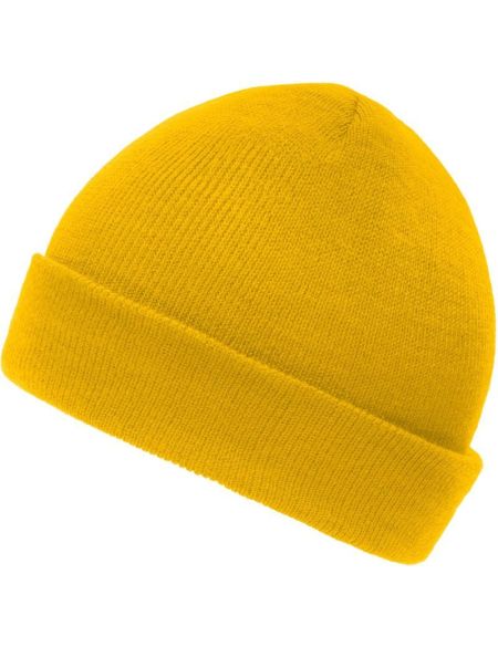 Strickmütze für Kinder Myrtle Beach MB7501 goldgelb