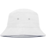 Fischerhut mit Krempe Myrtle Beach MB12 Weiß/Marineblau Größe L/XL