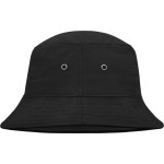 Fischerhut mit Krempe Myrtle Beach MB12 schwarz/schwarz Größe S/M